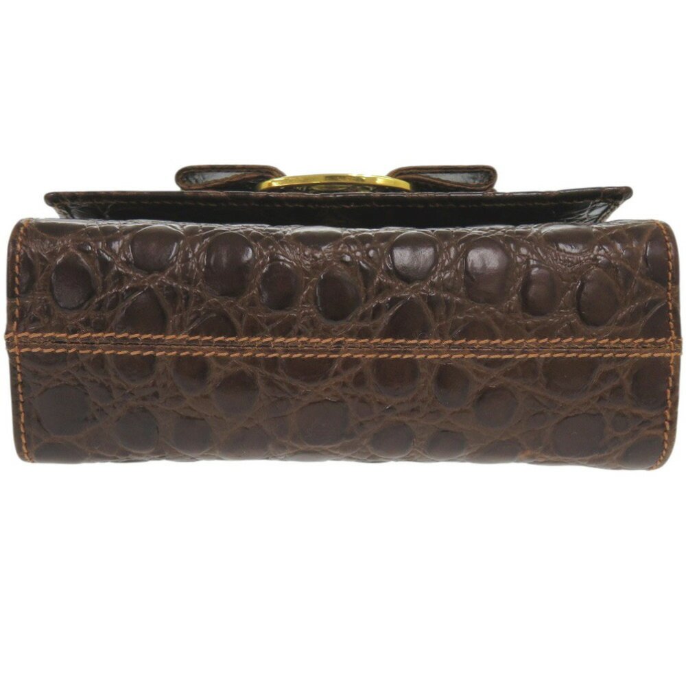 Salvatore Ferragamo Vara Ribbon Chain Shoulder Bag AQ213202, Embossed Leather... - Picture 4 of 9